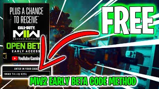 How to get BETA CODES EARLY for Modern Warfare 2 (FREE BETA CODES) PLAY MW2 FREE