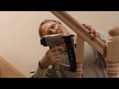 Square Top Balusters on Kneewall Stair Installation