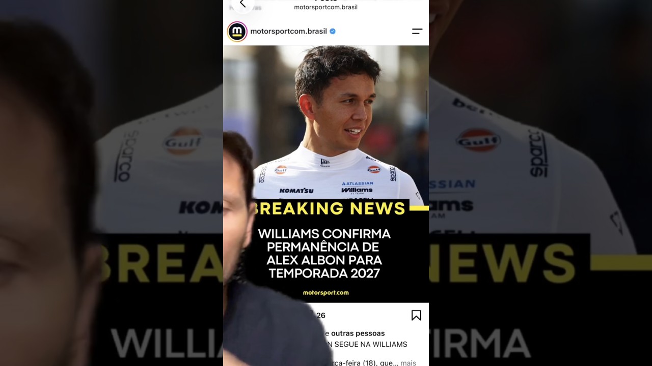 Veja COMO a RENOVAÇÃO Albon-Williams IMPACTA o MERCADO da F1