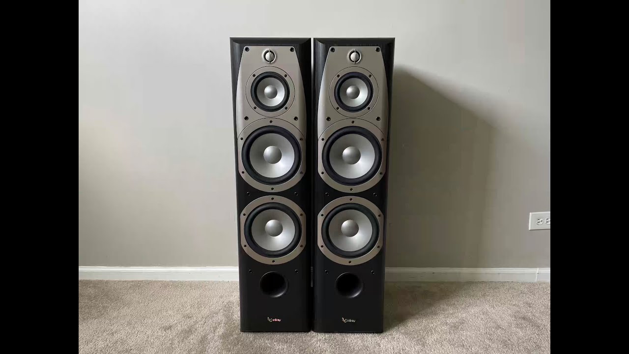 Infinity Alpha 50 3 Way Tower Home Floor Standing Speakers