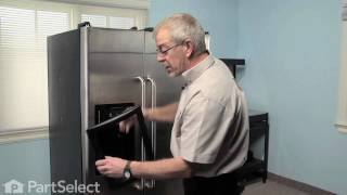 Refrigerator Repair- Replacing the Ice Dispenser Door Assembly (Flapper) (GE Part # WR17X11653)