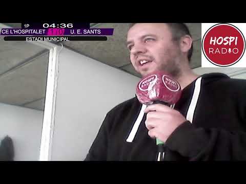 Narración C. E. L'Hospitalet - U. E. Sants jornada 28 Temporada 21/22.