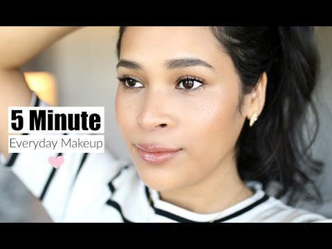 5 Minute Everyday Makeup Routine - MissLizHeart