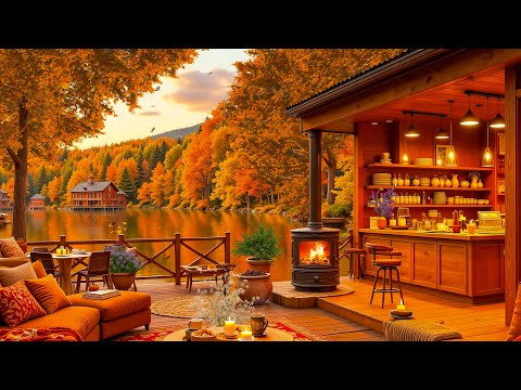 Peaceful Autumn Space on the Porch 🍂 Gentle Piano Melodies for Relaxation and Deep Sleep, Deep Calm