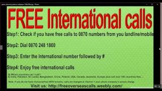 How to make free international calls from UK