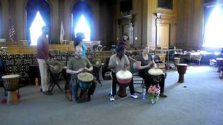 Djagbe with Mamady Keita, 2012 Drum Connection Class in Boston