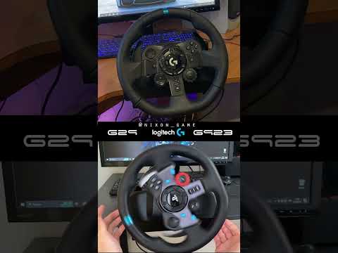 Logitech G923 vs Logitech G29 #logitech #thrustmaster #fanatec #moza #pxn
