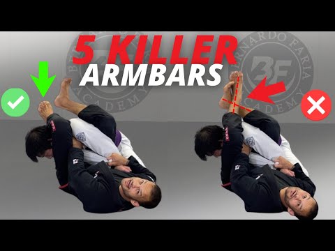 5 Killer Arm Bars from Closed Guard (works on all belts!)