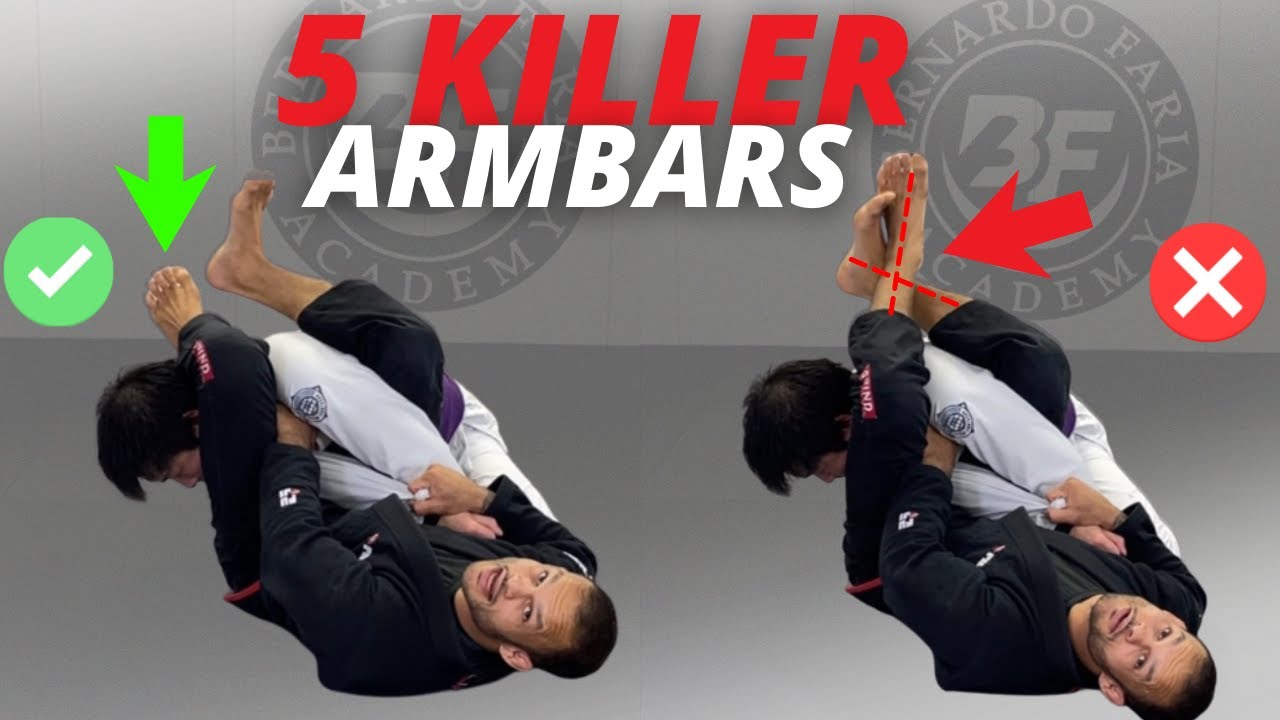 5 Killer Arm Bars from Closed Guard (works on all belts!)