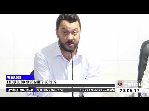 ACOMPANHE AO VIVO A TRANSMISSÃO AO VIVO DA CÂMARA MUNICIPAL DE ITIRUÇU, BAHIA - 04/04/2024