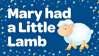 Mary Had A Little Lamb Nursery Rhyme With Lyrics 🐑