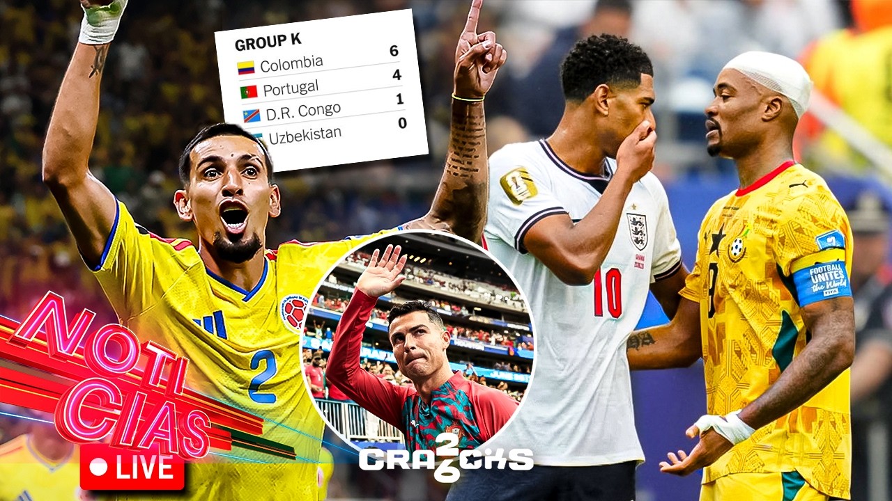 Piden roja a Bellingham | Colombia 1ro | CR7 respondió | ¡Se definen los grupos!