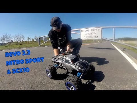 Traxxas Revo 3.3, Nitro sport, Axial SCX10 & 2 Kids = ?