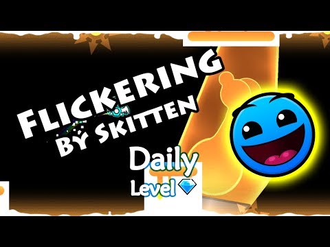 Geometry Dash - Flickering (By Skitten) ~ Daily Level #156 [All Coins]