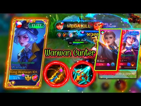 HOW TO COUNTER SILVANNA AND GUNIVEA USING WANWAN - BEST ITEM BUILD - NO MORE SILVANNAPHOBIA!! - MLBB