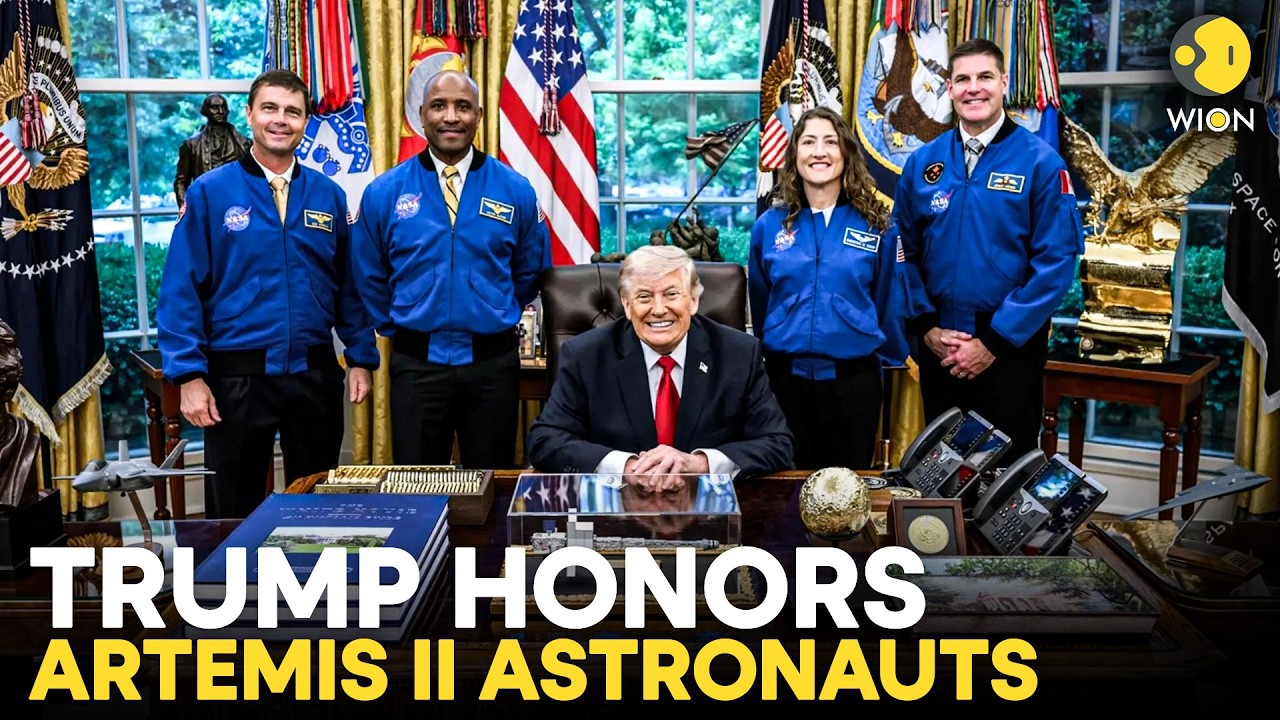 TRUMP LIVE: U.S. President Honors Artemis II Crew With Congressional Space Medal Of Honor | US News