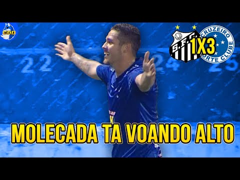 SANTOS 1x3 CRUZEIRO - GOLS do Brasileiro Sub-20