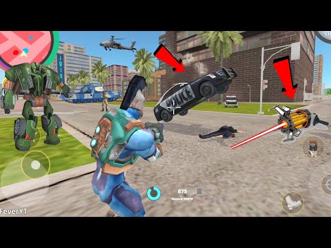 Rope Hero: Vice Town (Power of Gravity Gun) Most Destructive Weapons in Rope - Android Gameplay HD