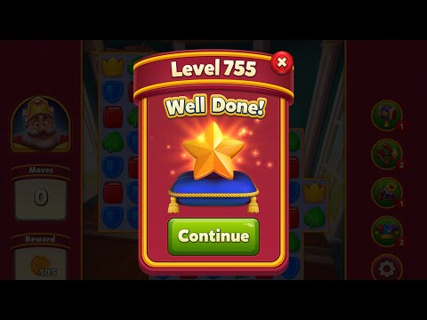 Royal Match - King Robert - Hard Level 755