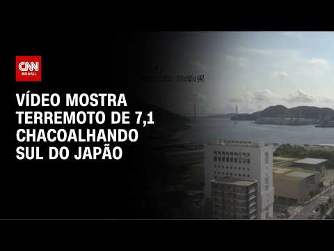 Veja momento em que terremoto de 7,1 chacoalha sul do Japão | CNN BRASIL