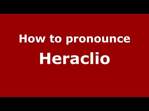 How to pronounce Heraclio (Colombian Spanish/Colombia)  - PronounceNames.com