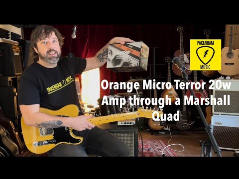 What does a Orange Micro Terror 20W Amp Head sound like through a Marshall Quad Box