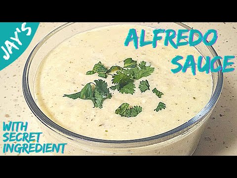Creamy Garlic Alfredo Sauce with Milk | White Sauce with a Special Ingredient makes it Much Tastier