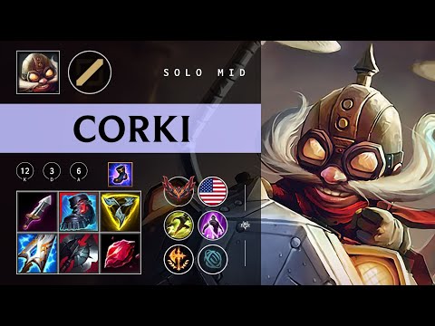 Corki Mid vs Zilean - NA Grandmaster Patch 26.02
