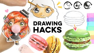 10 Drawing Hacks You Wish You Knew Sooner! 🎨✏️ #art #manga