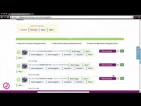 Using RiteTag for hashtag and Twitter analytics