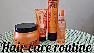 Proffessional Hair care routine |Matrix shampoo and spa review