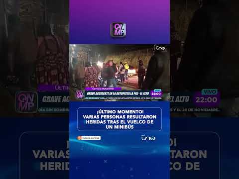 Grave accidente en La Paz – El Alto deja heridos