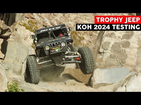 TROPHY JEEP TESTING IN THE ROCKS AT KING OF HAMMERS 2024 | CASEY CURRIE VLOG