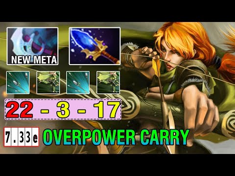 New Meta [Windranger] Carry Safelane Guide - Manta Style + Aghs Scepter BECOME OP Epic Focus Fire