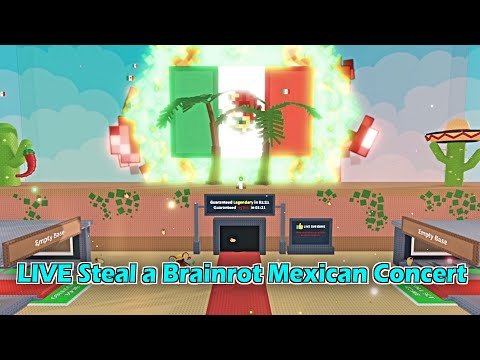 NEW full Steal a Brainrot Mexican Live Concert! 🌯🌮