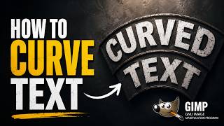 How to curve text in gimp | Gimp Tutorial