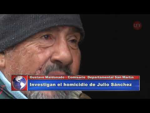 Investigan el homicidio de Julio Sánchez