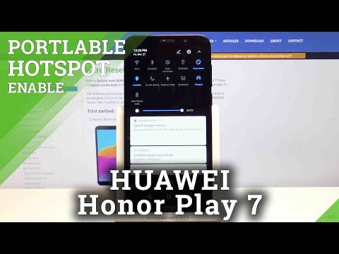 How to Activate Portable Hotspot in HUAWEI Honor Play 7 – Network Access Point