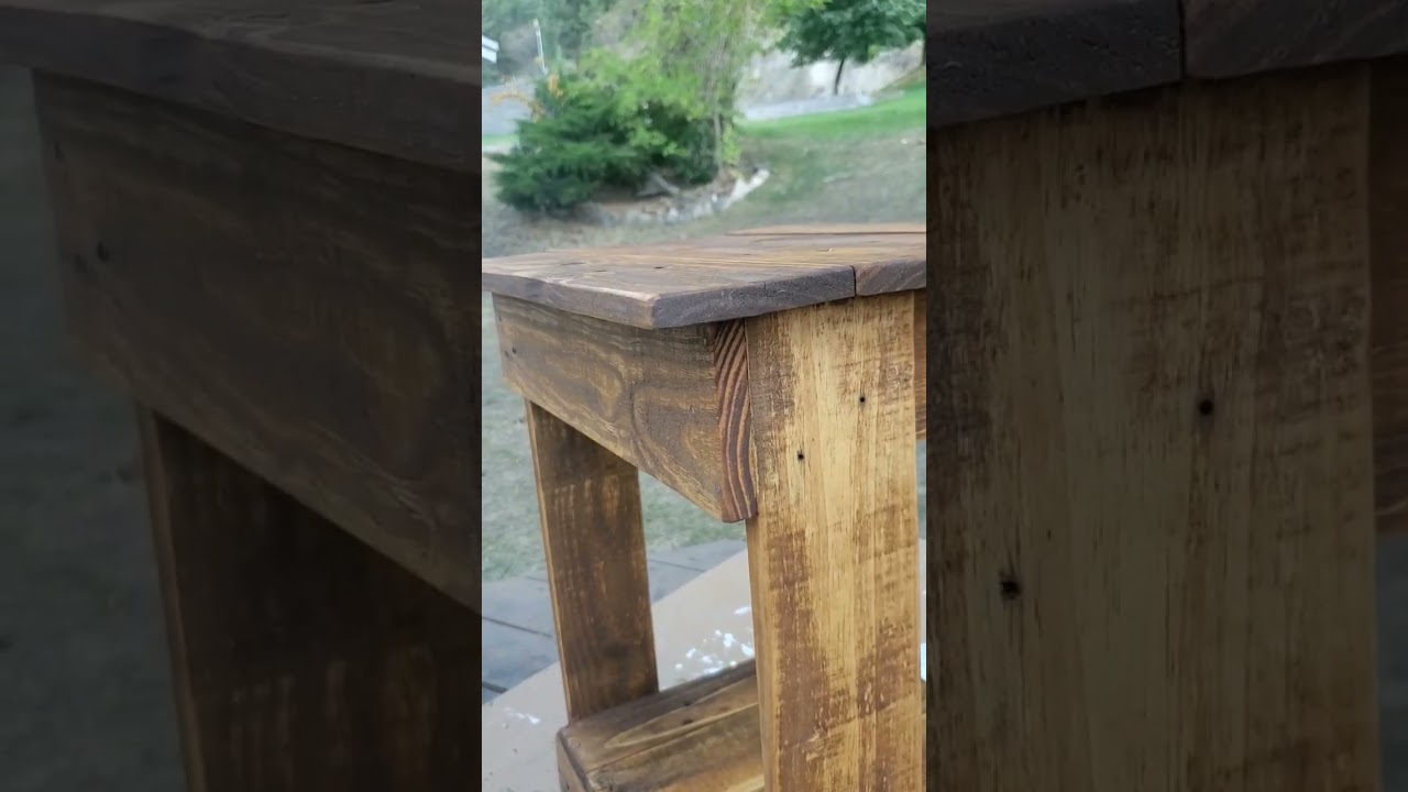 Watch video afternoon pallet project. bedside table for my daughters books and lamp Now afternoon pallet project. bedside table for my daughters books and lamp