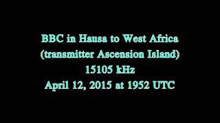 preview picture of video 'BBC (transmitter Ascension Island) in hausa - Hum noise - 15105 kHz'