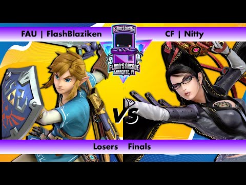 Flynn's Arcade 074 Losers Finals - FAU | FlashBlaziken (Link) vs CF | Nitty (Bayonetta) SSBU 2023