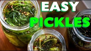 How to make Pickles WITHOUT CANNING | EASY FERMENTED HOMEMADE RECIPE