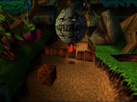 Crash Bandicoot- Boulders - PS1 - Emulated on Android using Retroarch