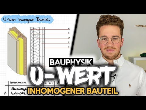 Bernhard Rennhofer - U-value calculation of inhomogeneous components | U-value | Building physics