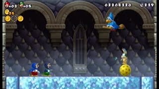 【ツルツルコンベアー】赤と緑と時々おかん!?/女2人でNewスーパーマリオブラザーズWii【実況14】