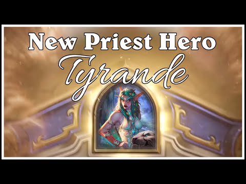 New Hearthstone Hero: Tyrande Whisperwind (Priest Skin)