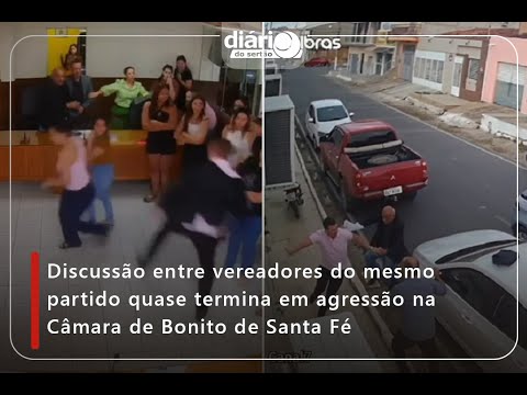 Discussão de vereadores do mesmo partido quase termina em agressão na Câmara de Bonito de Santa Fé