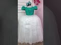 Vestido Infantil Verde C/ Renda Saia Branca Damas Longo