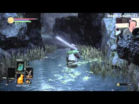 Dark Souls III playthrough pt37 - Killing the 1st Crystal Beast/Stairs of the Cathedral