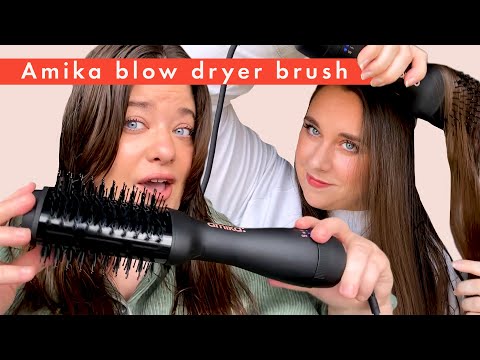 Amika Hair Blow Dryer Brush Review | Testing on...